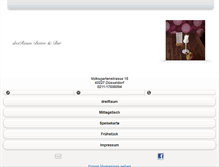 Tablet Screenshot of dreiraumbistro.de